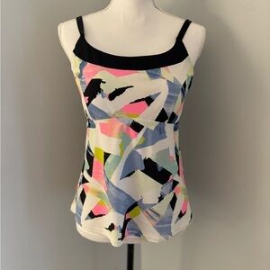 Zelos Geometric shapes Tankini Top M